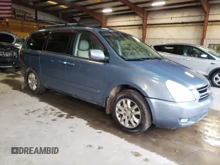 2007 Kia Sedona LX with VIN KNDMB233576162999, listed as a Copart auction lot 44761085 with 184,798 mi miles and Salvage Title. Bid and sale history available at carsss.com. Image 4.