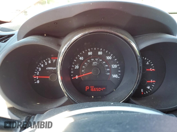 2010 Kia Soul + with VIN KNDJT2A25A7172685, listed as a Copart auction lot 55523475 with 165,504 mi miles and Salvage Title. Bid and sale history available at DreamBid. Image 9.