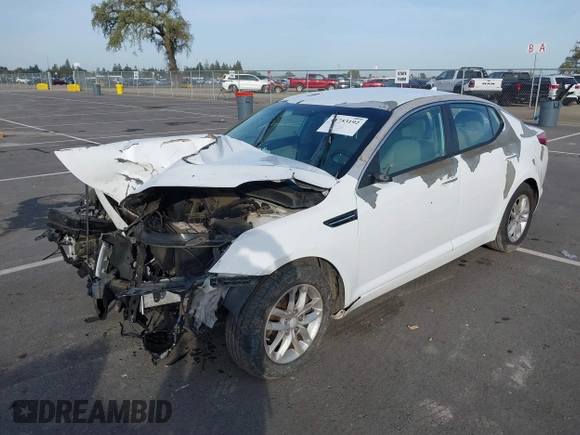 2013 Kia Optima LX with VIN 5XXGM4A78DG232064, listed as a IAAI auction lot 41753192 with 170,443 mi miles. Bid and sale history available at carsss.com. Image 2.