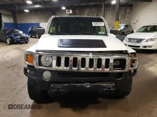 2007 Hummer H3 SUV with VIN 5GTDN13E078156947, listed as a Copart auction lot 53862914 with 166,532 mi miles and Salvage Title. Bid and sale history available at carsss.com. Image 5.