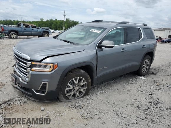 2021 GMC Acadia SLT with VIN 1GKKNMLS2MZ221040, listed as a Copart auction lot 53948075 with 60,305 mi miles and Salvage Title. Bid and sale history available at DreamBid. Image 1.
