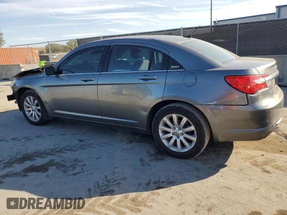2013 Chrysler 200 LX with VIN 1C3CCBAG2DN767423, listed as a Copart auction lot 87715355 with 145,956 mi miles and Salvage Title. Bid and sale history available at carsss.com. Image 2.