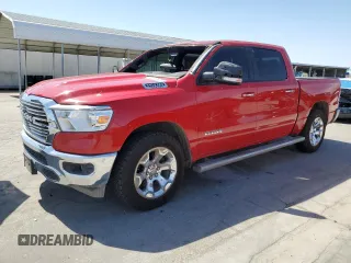 2019 Ram 1500 Big Horn with VIN 1C6SRFFTXKN644086, listed as a Copart auction lot 59168805 with 96,894 mi miles and Salvage title. Bid and sale history available at DreamBid. Image 1.