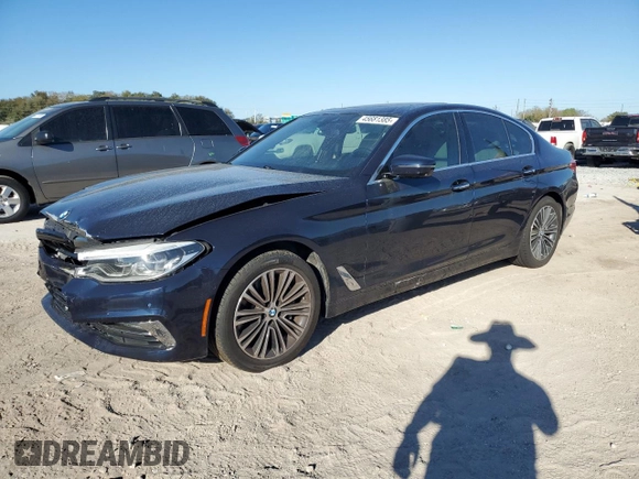 2018 BMW 5 Series 540i with VIN WBAJE5C50JWA92994, listed as a Copart auction lot 45681385 with 63,521 mi miles and Salvage Title. Bid and sale history available at carsss.com. Image 1.