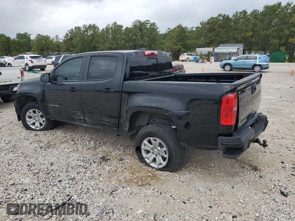 2021 Chevrolet Colorado 2WD LT z VIN 1GCGSCEN0M1147174, wystawiony jako Copart lot #55946875 z przebiegiem 61 430 mil mil oraz Szkoda całkowita • Salvage title. Historia ofert i sprzedaży dostępna na DreamBid. Obrazek 2.