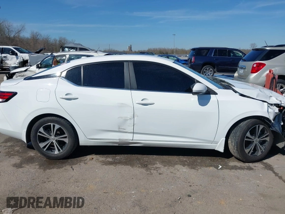 2020 Nissan Sentra SV with VIN 3N1AB8CV1LY215906, listed as a IAAI auction lot 41698379 with 84,901 mi miles. Bid and sale history available at carsss.com. Image 13.