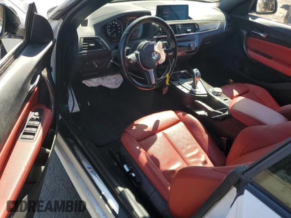 2018 BMW 2 Series 230i with VIN WBA2M7C54JVD51463, listed as a Copart auction lot 72226964 with 24,053 mi miles and Salvage Title. Bid and sale history available at carsss.com. Image 8.