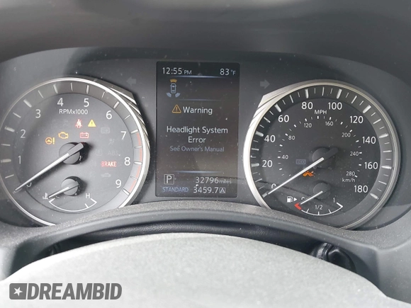 2020 Infiniti Q50 Luxe with VIN JN1EV7AR7LM250154, listed as a IAAI auction lot 42474749 with 32,796 mi miles and . Bid and sale history available at DreamBid. Image 7.