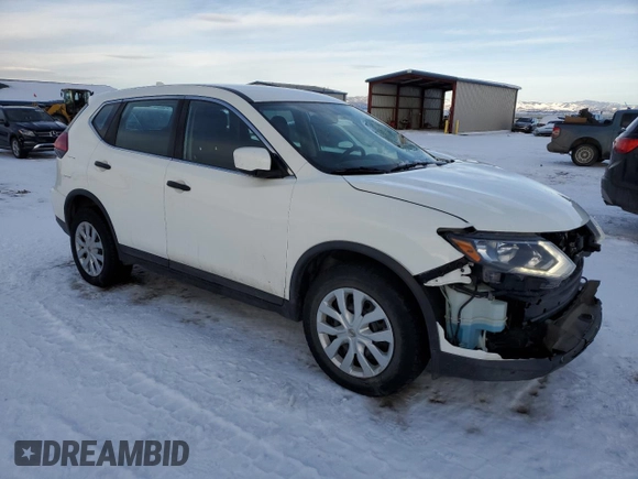 2017 Nissan Rogue SV with VIN KNMAT2MV6HP573601, listed as a Copart auction lot 45117385 with 70,856 mi miles and Salvage Title. Bid and sale history available at carsss.com. Image 4.