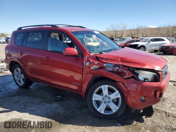2007 Toyota RAV4 Sport with VIN JTMBK32V476018649, listed as a Copart auction lot 46892075 with 147,539 mi miles and Salvage Title. Bid and sale history available at carsss.com. Image 4.