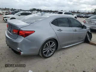 2020 Acura TLX Technology with VIN 19UUB2F43LA001421, listed as a Copart auction lot 47126755 with 55,001 mi miles and Salvage title. Bid and sale history available at DreamBid. Image 3.