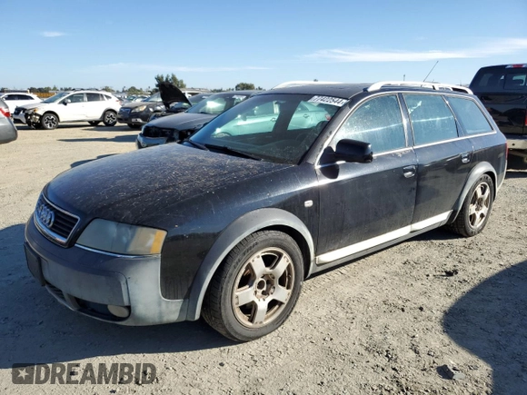 2001 Audi allroad A6 V8 with VIN WAUYP64B11N101255, listed as a Copart auction lot 77422544 with 212,333 mi miles and Salvage Title. Bid and sale history available at DreamBid. Image 1.