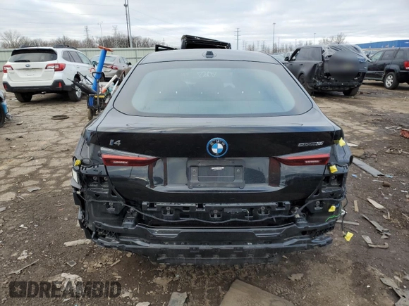 2023 BMW i4 eDrive35 z VIN WBY43AW04PFP61934, wystawiony jako Copart lot #48541455 z przebiegiem 37 042 mil mil oraz Czysty tytuł • Clean title. Historia ofert i sprzedaży dostępna na DreamBid. Obrazek 6.