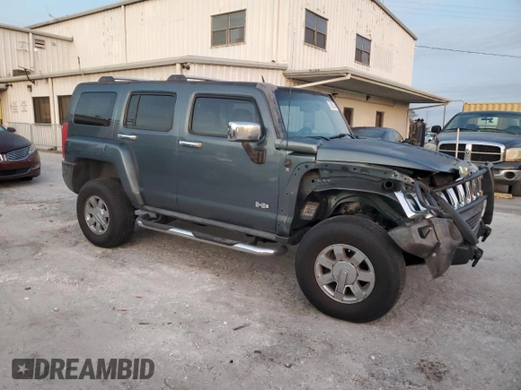2006 Hummer H3 with VIN 5GTDN136968266743, listed as a Copart auction lot 76889184 with 191,502 mi miles and Salvage Title. Bid and sale history available at carsss.com. Image 4.