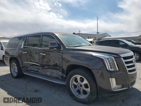 2015 Cadillac Escalade ESV Luxury z VIN 1GYS4SKJ7FR595474, wystawiony jako Copart lot #53908535 z przebiegiem 62 337 mil mil oraz Szkoda całkowita • Salvage title. Historia ofert i sprzedaży dostępna na DreamBid. Obrazek 4.