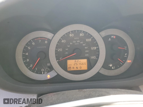 2010 Toyota RAV4 with VIN JTMZF4DV9AD017067, listed as a Copart auction lot 50246305 with 257,565 mi miles and Salvage title. Bid and sale history available at DreamBid. Image 9.