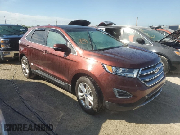 2015 Ford Edge SEL with VIN 2FMTK4J93FBB89807, listed as a Copart auction lot 75102174 with 0 mi miles and Non Repairable. Bid and sale history available at carsss.com. Image 4.