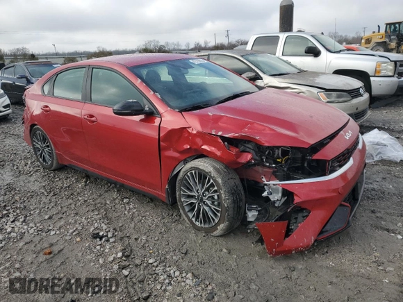2024 Kia Forte GT-Line with VIN 3KPF54AD6RE779350, listed as a Copart auction lot 42765605 with 12,883 mi miles and Salvage Title. Bid and sale history available at carsss.com. Image 4.