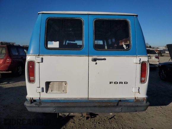 1978 Ford Econoline Cargo with VIN E14BHCE0524, listed as a Copart auction lot 42554935 with 63,728 mi miles and Clean Title. Bid and sale history available at DreamBid. Image 6.