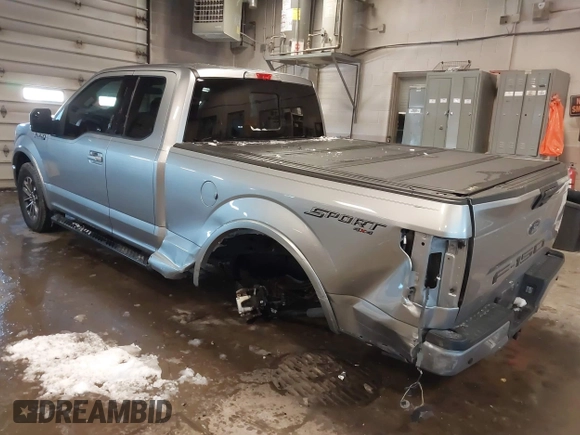 2020 Ford F-150 XL with VIN 1FTFX1E46LFC01751, listed as a IAAI auction lot 41623387 with 77,609 mi miles. Bid and sale history available at carsss.com. Image 6.