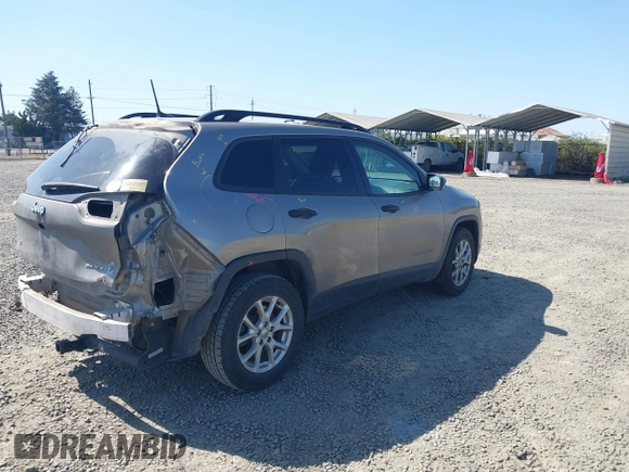 2017 Jeep Cherokee Sport with VIN 1C4PJMAB1HW584727, listed as a IAAI auction lot 42030824 with 147,527 mi miles and . Bid and sale history available at DreamBid. Image 4.