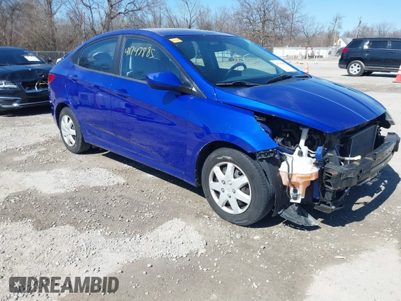 2014 Hyundai Accent GLS with VIN KMHCT4AE6EU643213, listed as a IAAI auction lot 41747885 with 116,324 mi miles and . Bid and sale history available at carsss.com. Image 1.