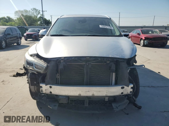 2019 Infiniti QX60 Pure with VIN 5N1DL0MM7KC553229, listed as a Copart auction lot 53257755 with 79,982 mi miles and Salvage title. Bid and sale history available at DreamBid. Image 5.