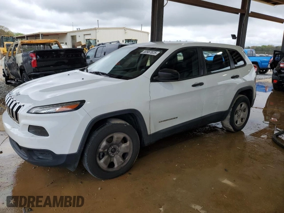 2014 Jeep Cherokee Sport with VIN 1C4PJMAB9EW303088, listed as a Copart auction lot 50987825 with 0 mi miles and Salvage Title. Bid and sale history available at carsss.com. Image 1.