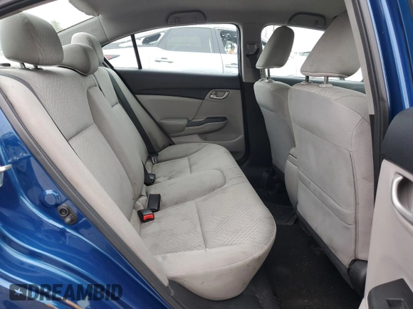 2015 Honda Civic Sedan LX with VIN 19XFB2F5XFE220989, listed as a Copart auction lot 55122805 with 116,410 mi miles and Salvage Title. Bid and sale history available at carsss.com. Image 10.