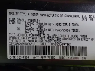 2022 Toyota Tacoma SR with VIN 3TYAX5GN8NT066318, listed as a IAAI auction lot 41739981 with 50,186 mi miles and . Bid and sale history available at DreamBid. Image 9.