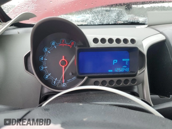 2014 Chevrolet Sonic LT with VIN 1G1JC5SH1E4150509, listed as a Copart auction lot 42500504 with 125,848 mi miles and Salvage Title. Bid and sale history available at DreamBid. Image 9.