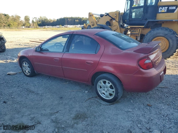 2005 Dodge Neon SXT with VIN 1B3ES56C85D289239, listed as a Copart auction lot 78266944 with 127,918 mi miles and Clean Title. Bid and sale history available at carsss.com. Image 2.