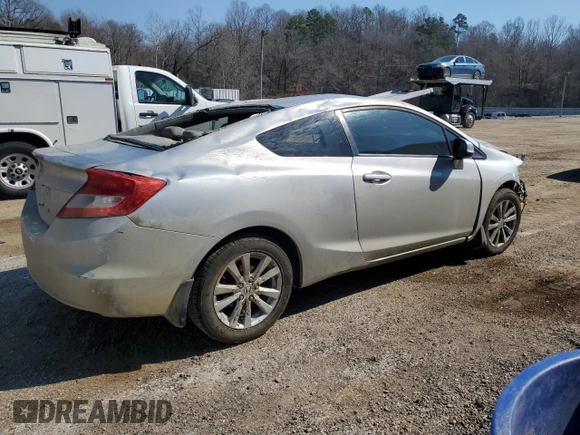 2012 Honda Civic Cpe EX-L with VIN 2HGFG3B06CH509158, listed as a Copart auction lot 47239685 with Not Provided miles and Salvage Title. Bid and sale history available at carsss.com. Image 3.