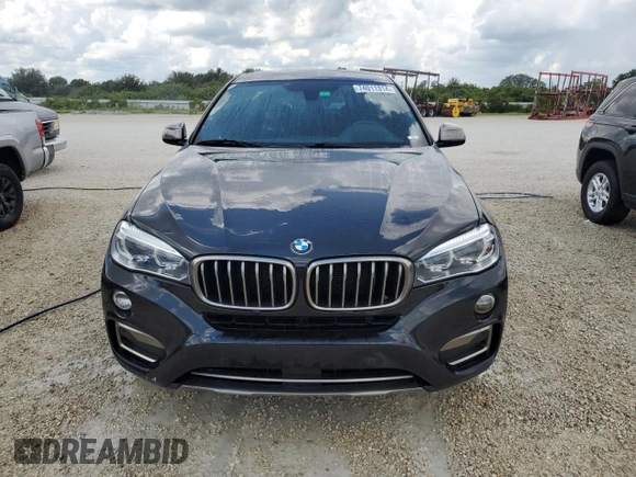 2017 BMW X6 sDrive35i with VIN 5UXKU0C33H0G69427, listed as a Copart auction lot 74011314 with 0 mi miles and Salvage Title. Bid and sale history available at carsss.com. Image 5.