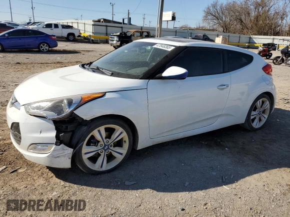 2017 Hyundai Veloster Value Edition with VIN KMHTC6AD0HU323067, listed as a Copart auction lot 47848365 with 49,839 mi miles and Salvage Title. Bid and sale history available at carsss.com. Image 1.