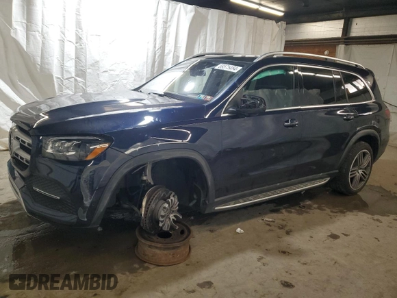 2021 Mercedes-Benz GLS 450 with VIN 4JGFF5KE0MA497741, listed as a Copart auction lot 69575484 with 36,648 mi miles and Salvage title. Bid and sale history available at DreamBid. Image 1.