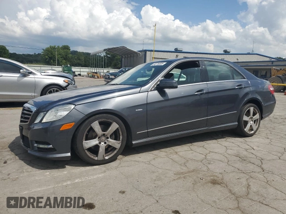 2012 Mercedes-Benz E 350 Luxury with VIN WDDHF5KB3CA605521, listed as a Copart auction lot 64076005 with 146,855 mi miles and Salvage title. Bid and sale history available at DreamBid. Image 1.