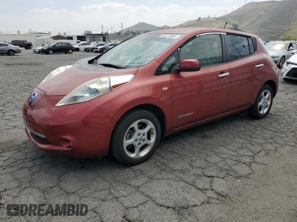 2012 Nissan LEAF SL with VIN JN1AZ0CP1CT025305, listed as a Copart auction lot 54273085 with 48,575 mi miles and Clean Title. Bid and sale history available at carsss.com. Image 1.