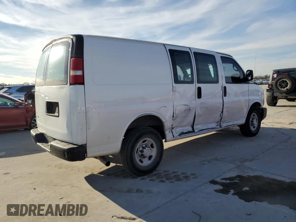 2014 Chevrolet Express Cargo Van with VIN 1GCWGFCA2E1213790, listed as a Copart auction lot 85323294 with 299,946 mi miles and Salvage Title. Bid and sale history available at carsss.com. Image 3.