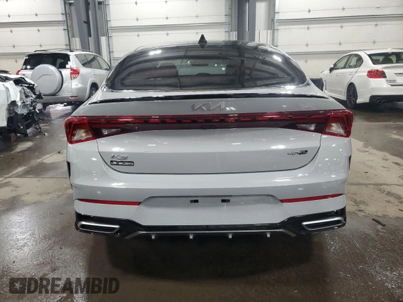 2022 Kia K5 GT-Line with VIN 5XXG64J28NG117111, listed as a Copart auction lot 87694545 with 37,406 mi miles and Salvage Title. Bid and sale history available at carsss.com. Image 6.