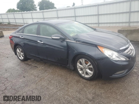2013 Hyundai Sonata Limited with VIN 5NPEC4AC8DH504317, listed as a Copart auction lot 63315004 with Not Provided miles and Salvage Title. Bid and sale history available at carsss.com. Image 4.