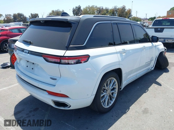 2023 Jeep Grand Cherokee Summit Reserve with VIN 1C4RJYE68P8787968, listed as a IAAI auction lot 42338911 with 28,652 mi miles and . Bid and sale history available at DreamBid. Image 4.