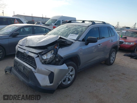 2020 Toyota RAV4 LE with VIN JTMH1RFV4LD044166, listed as a IAAI auction lot 40566121 with 55,856 mi miles. Bid and sale history available at carsss.com. Image 16.