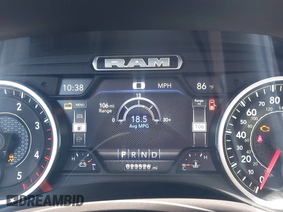 2023 Ram 2500 Laramie with VIN 3C6UR5FL2PG559276, listed as a IAAI auction lot 42281324 with 23,526 mi miles and . Bid and sale history available at DreamBid. Image 7.