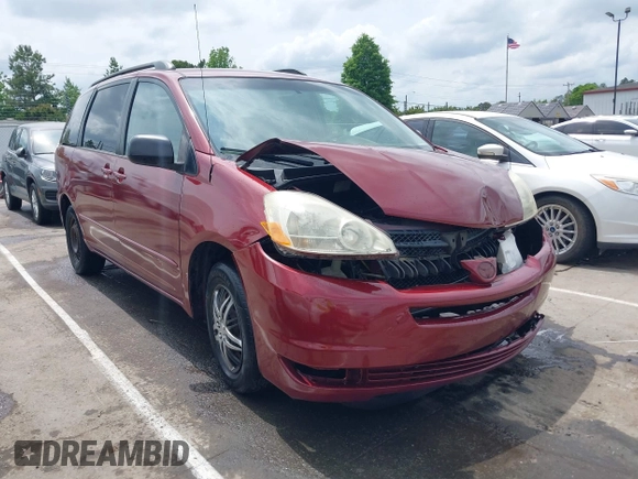 2005 Toyota Sienna CE with VIN 5TDZA23C05S356510, listed as a IAAI auction lot 42127008 with 220,007 mi miles and . Bid and sale history available at DreamBid. Image 1.