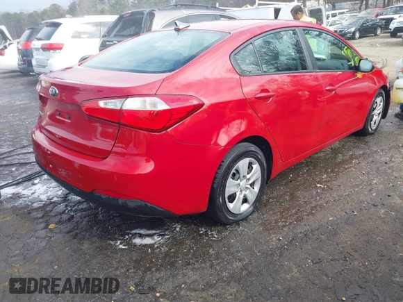 2015 Kia Forte LX with VIN KNAFX4A67F5381306, listed as a IAAI auction lot 41509081 with 175,383 mi miles and . Bid and sale history available at carsss.com. Image 4.