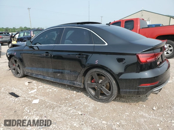 2018 Audi S3 Premium Plus with VIN WAUB1GFF9J1038118, listed as a Copart auction lot 52613143 with 45,825 mi miles. Bid and sale history available at carsss.com. Image 2.