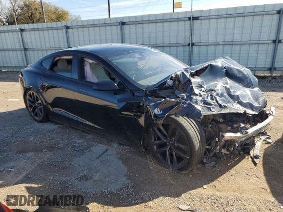 2021 Tesla Model S Long Range with VIN 5YJSA1E51MF439988, listed as a Copart auction lot 78455674 with Not provided miles and Salvage title. Bid and sale history available at DreamBid. Image 4.