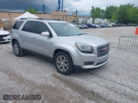 2014 GMC Acadia SLT z VIN 1GKKRRKD0EJ172280, wystawiony jako IAAI lot #42174588 z przebiegiem 122 284 mil mil oraz . Historia ofert i sprzedaży dostępna na DreamBid. Obrazek 1.