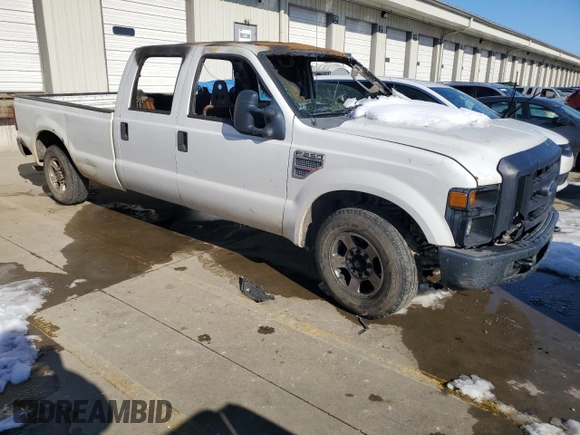 2008 Ford F-250 XL with VIN 1FTSW20588EE14690, listed as a Copart auction lot 41655395 with Not provided miles and Salvage title. Bid and sale history available at DreamBid. Image 4.